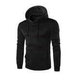 Hooded Plain  Sweatshirt Mens Sweater Pullover Hoodie Cotton Jacket Outwear