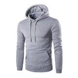 Hooded Plain  Sweatshirt Mens Sweater Pullover Hoodie Cotton Jacket Outwear