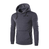 Hooded Plain  Sweatshirt Mens Sweater Pullover Hoodie Cotton Jacket Outwear